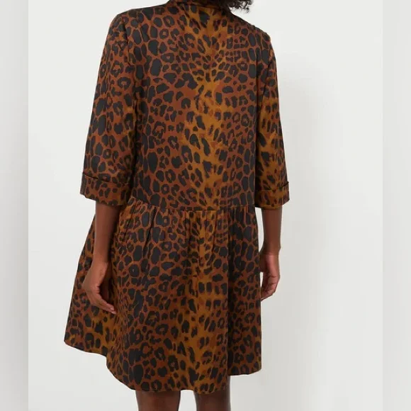 TUCKERNUCK LeopardRoyal Shirt Dress Fits Like a 2XSz XXXL New with Tag